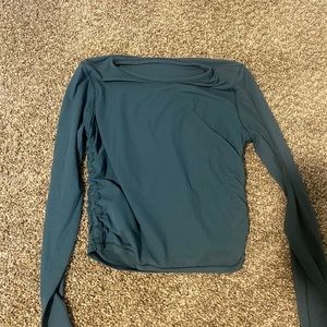 Lululemon “All it Takes” ribbed nulu long sleeve - green jasper